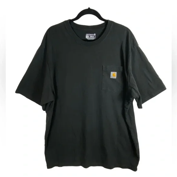 Carhartt Men's Pocket Tee Loose Fit XL Tall Set of Two Shirts 1 Black 1 White - Picture 8 of 13